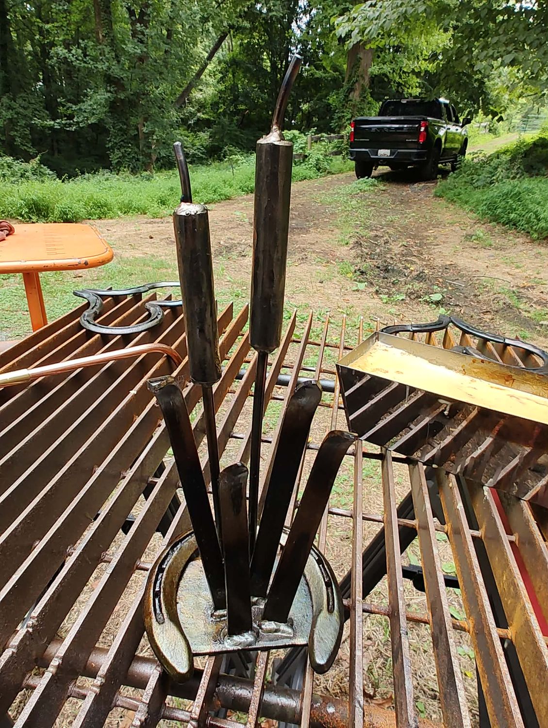 Hand-Forged Cat Tails by Rich McClure