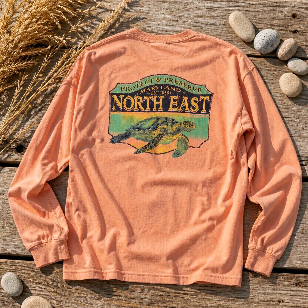 LS Crew Neck Comfort Color Turtle Tee LS Crew Neck Comfort Color Turtle Tee