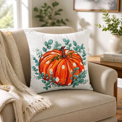 Pumpkin Pillow by Sandy Thompson-Hershey, PA