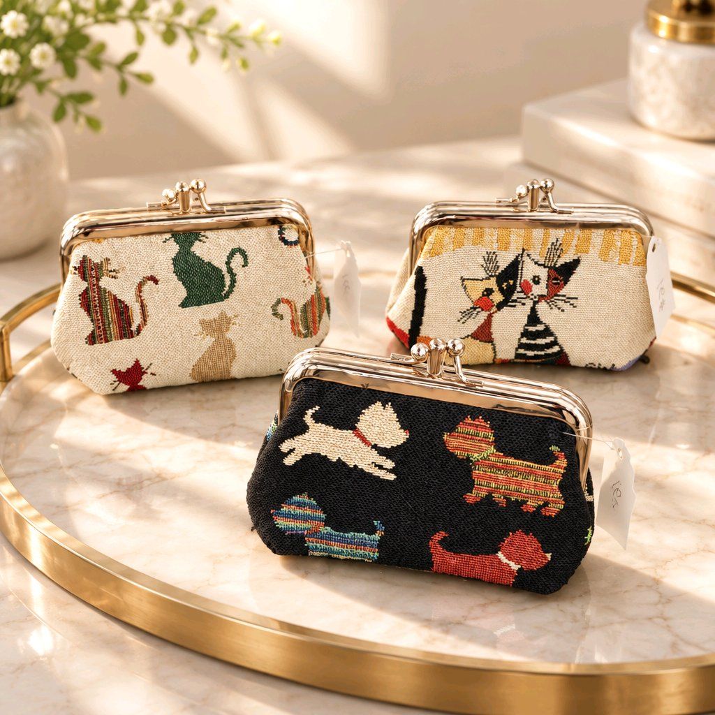 Cat & Dog Change Purses Cat & Dog Change Purses
