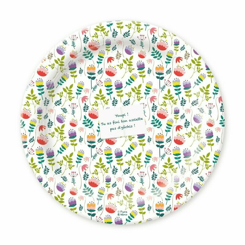 Assiette "Youpi, pas d'gâchis"