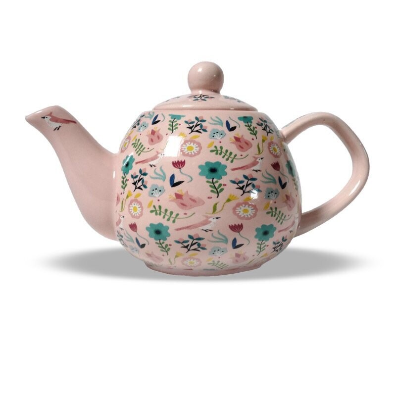 Théière Puce et Nino rose