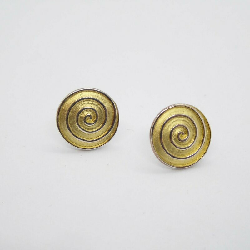 Ohrstecker BiColor Spirale