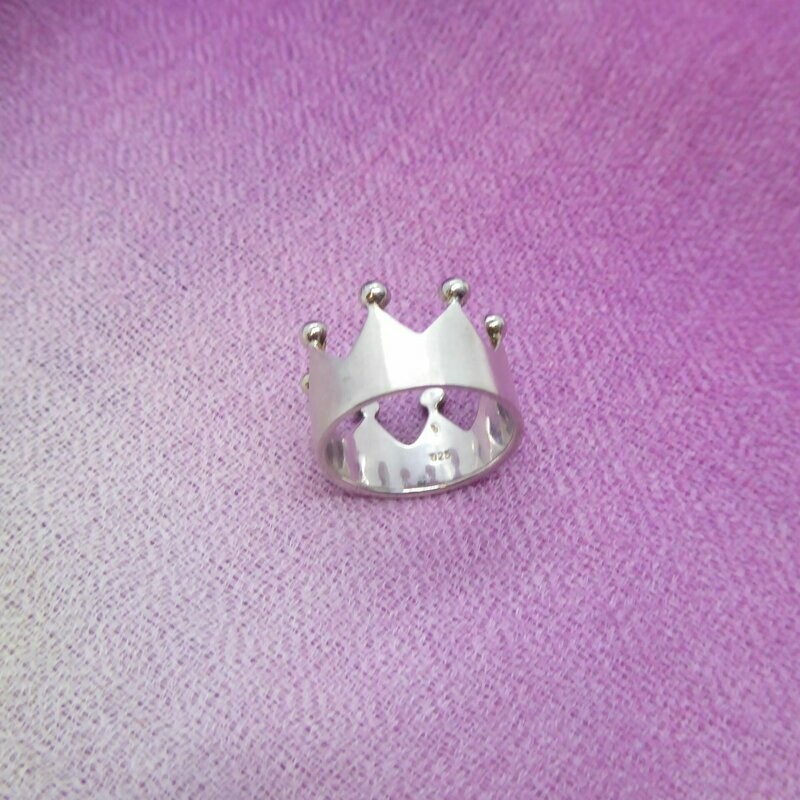 Kronenring Sterling Silber