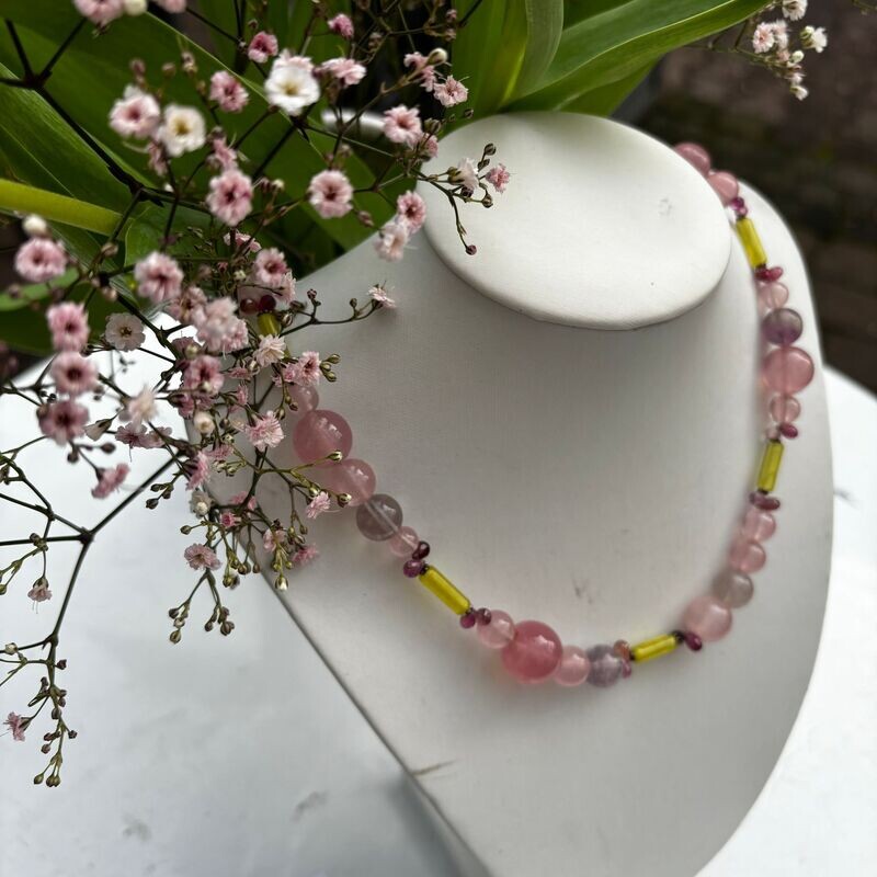 Rosenquarz Collier