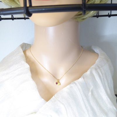 Sternchen - Kette und Anhänger mit Ruby