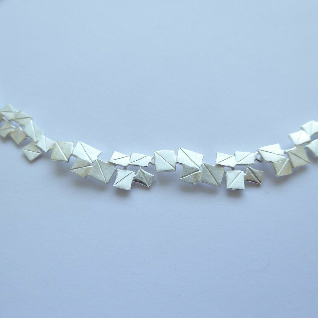 Silbercollier *Origami* (auch vergoldet)