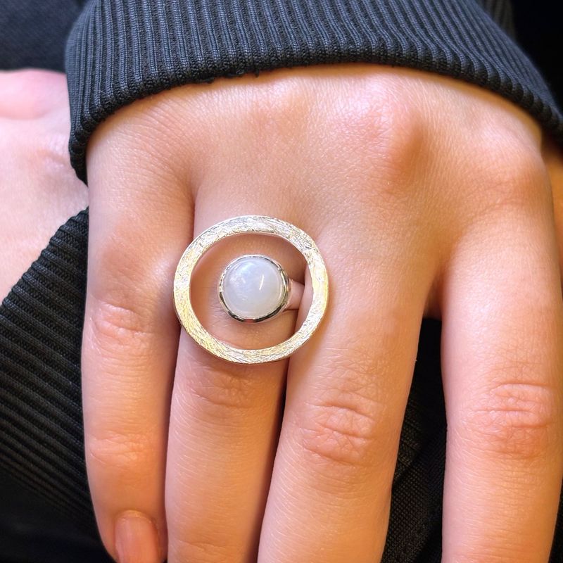 „Magischer Glanz“- Mondstein Ring „Magischer Glanz“- Mondstein Ring