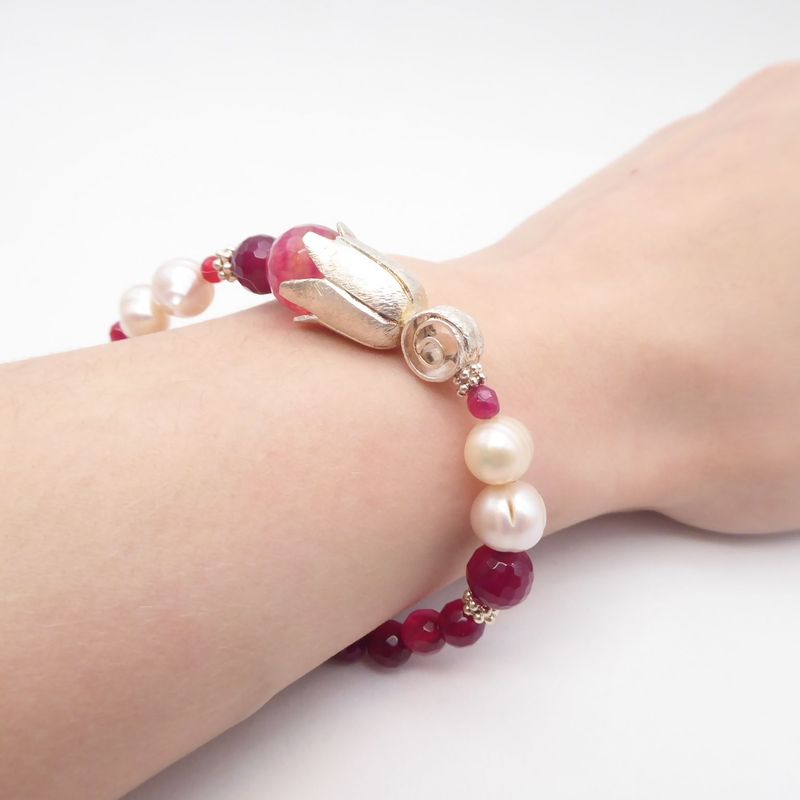 Armband Pink Achat Armband Pink Achat