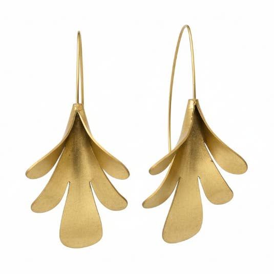 Floral Ohrringe Gold Floral Ohrringe Gold