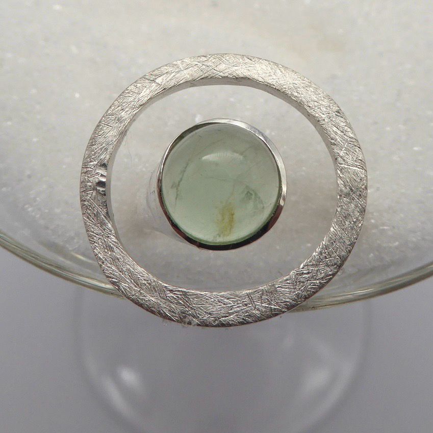 „Magischer Glanz“- Fluorit Silber Ring