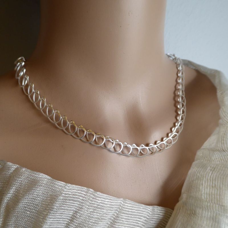 Bogenreigen – Collier aus FeinstSILBER