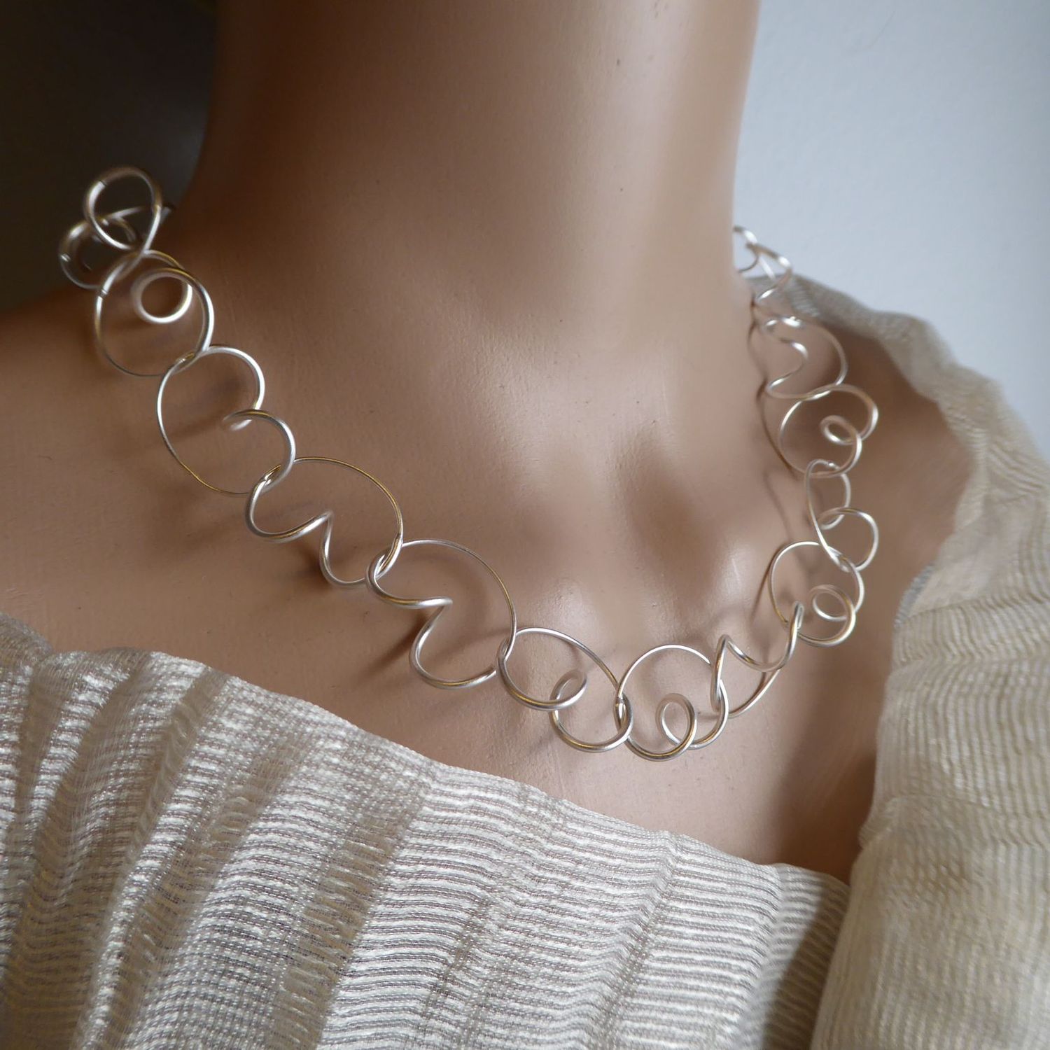 Curlie –Collier aus FeinstSILBER