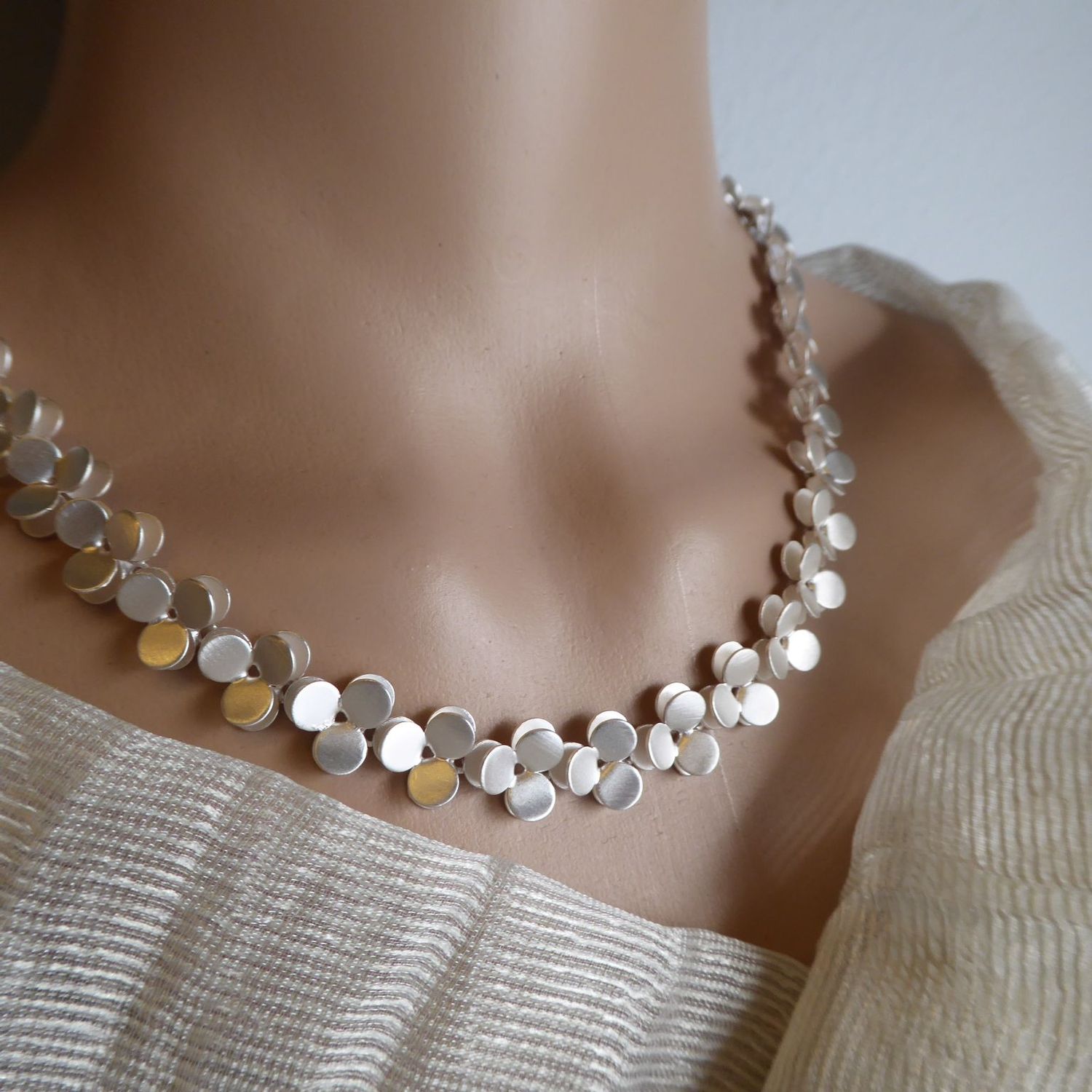Blütenreigen – Collier aus FeinstSILBER Blütenreigen – Collier aus FeinstSILBER
