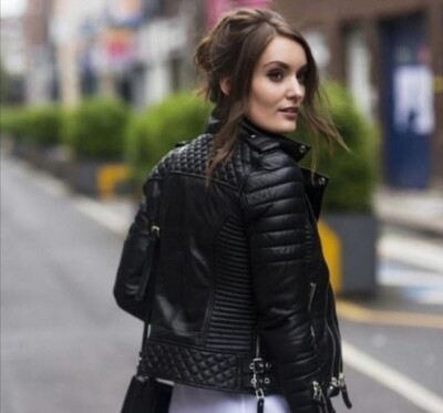 Lola Genuine Black Leather Jacket