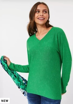 Cecil Green Melange Soft Knit Pullover