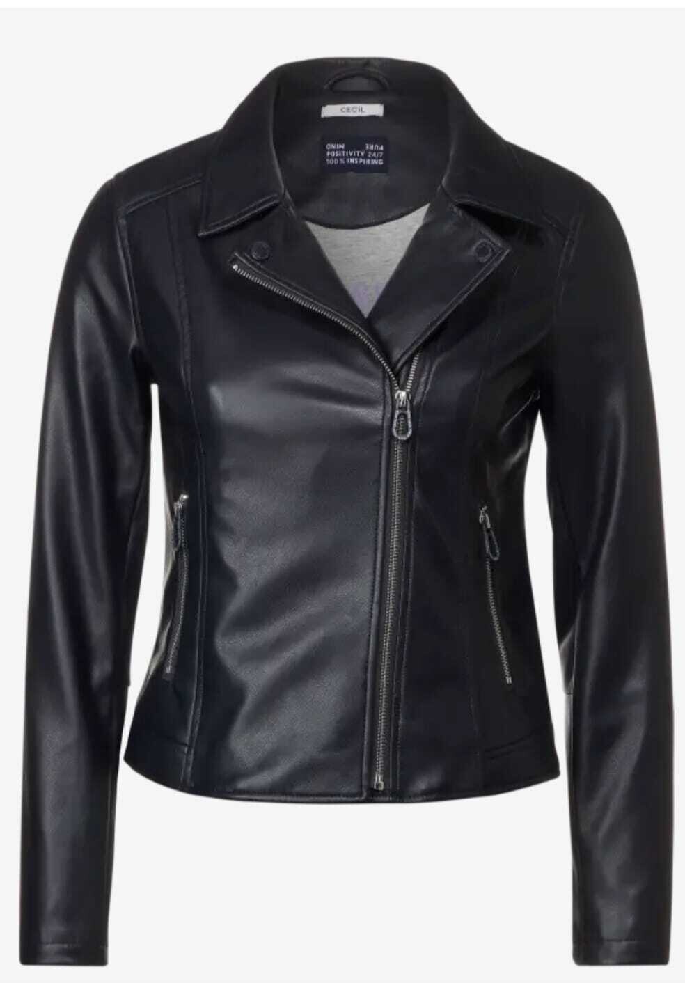 CECIL Leather Look Biker Jacket