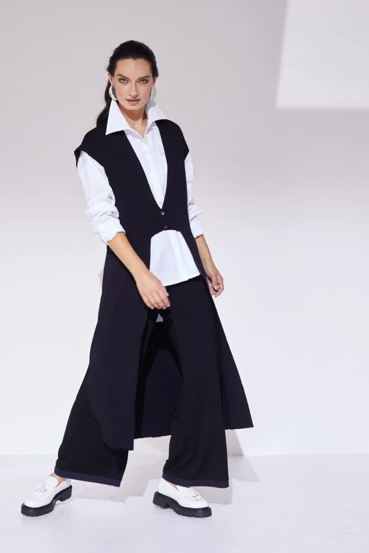 NAYA Cut Away Front Panel Cardigan, Size: SMALL
