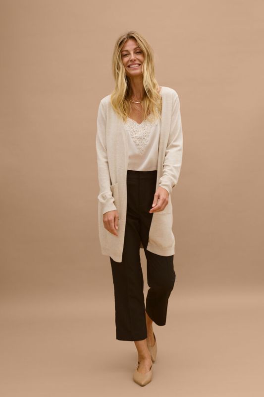 Cream CRDela Long Cardigan