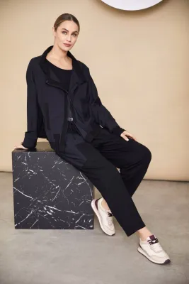 Naya Mixed Jacket with Zip