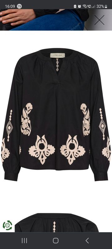 Oriental Black Boho style with embridery detail from CREAM