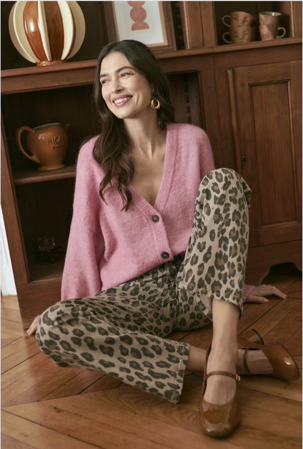 Blush knit cardigan