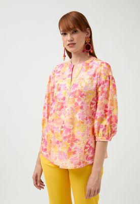 Arena Orange pattern blouse