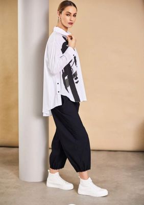 Naya Travel Material with pin tuck detail cuff