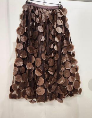Disc Tulle Chocolate Brown Skirt
