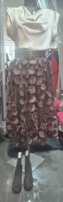 Disc Tulle Chocolate Brown Skirt