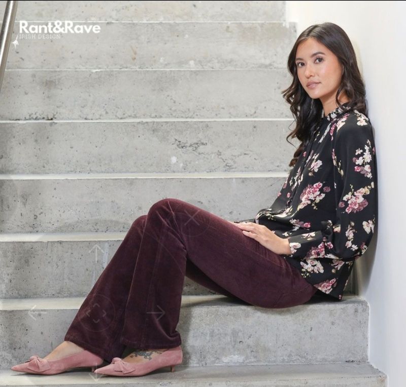 Burgandy Bootcut Cords