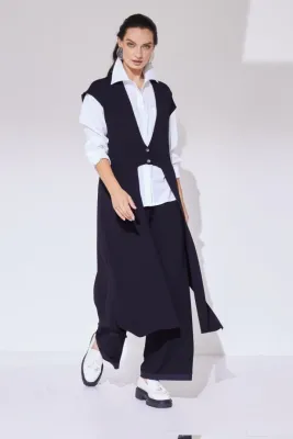 NAYA Cut Away Front Panel Cardigan