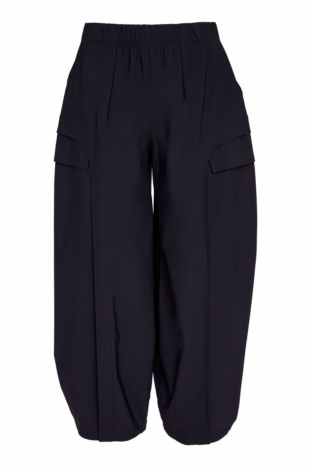 NAYA BARREL TROUSERS WITH CURVED FRONT PANEL