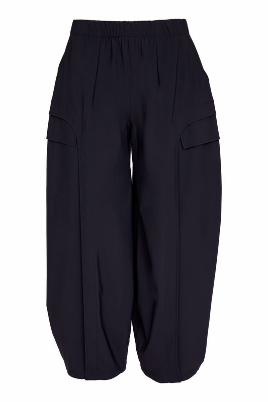 NAYA BARREL TROUSERS WITH CURVED FRONT PANEL