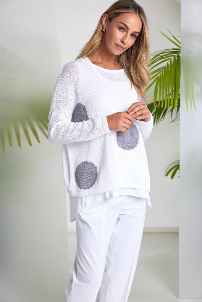 NAYA SPOT PRINT ORGANIC KNIT