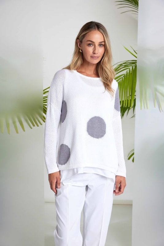 NAYA SPOT PRINT ORGANIC KNIT