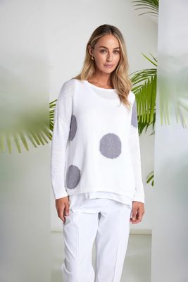 NAYA SPOT PRINT ORGANIC KNIT