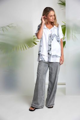 NAYA MARBLED RIBBON PRINT SHIRT