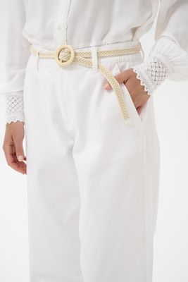 Kajsa 7/8 White Pants from Cream