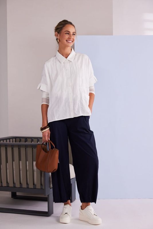 NAYA Wide Leg with tuck hem detail