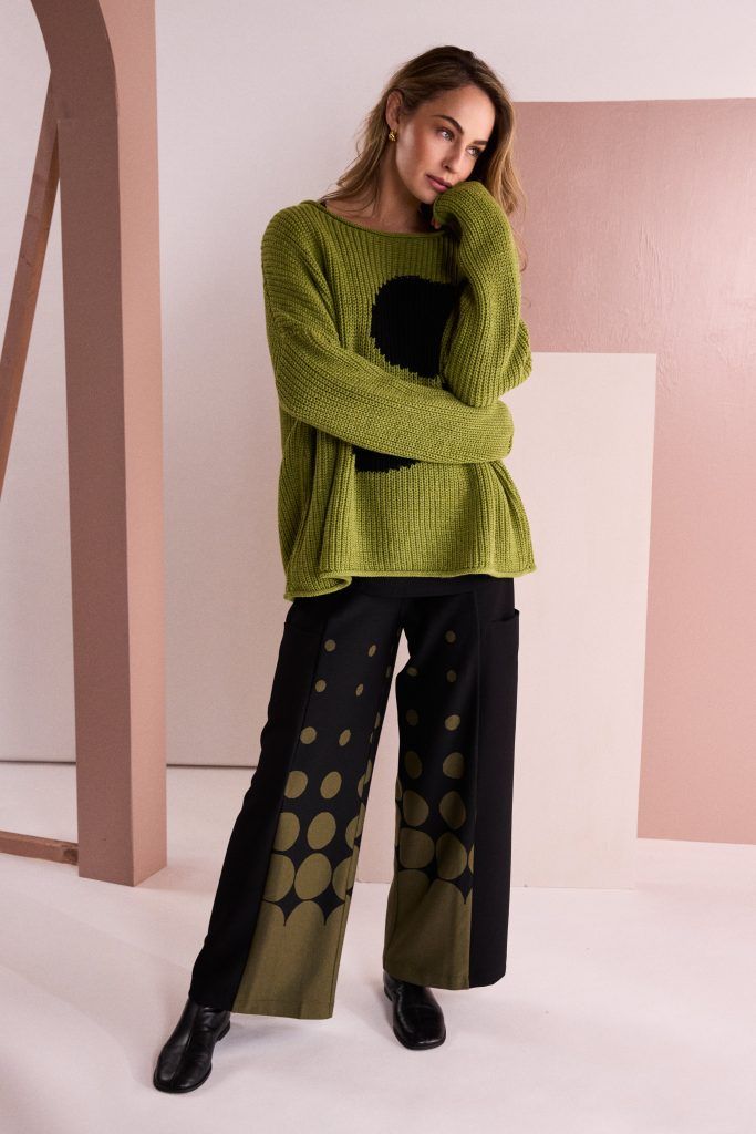 NAYA SPOT PRINT PULL UP TROUSER