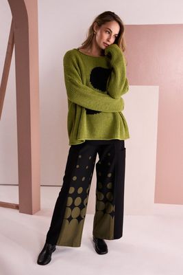 NAYA SPOT PRINT PULL UP TROUSER