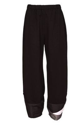 NAYA SHAPED HEM TROUSERS WITH COLOR INSERT