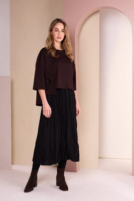 NAYA TWO PIECE CRUSHED DRESS WITH OVERTOP