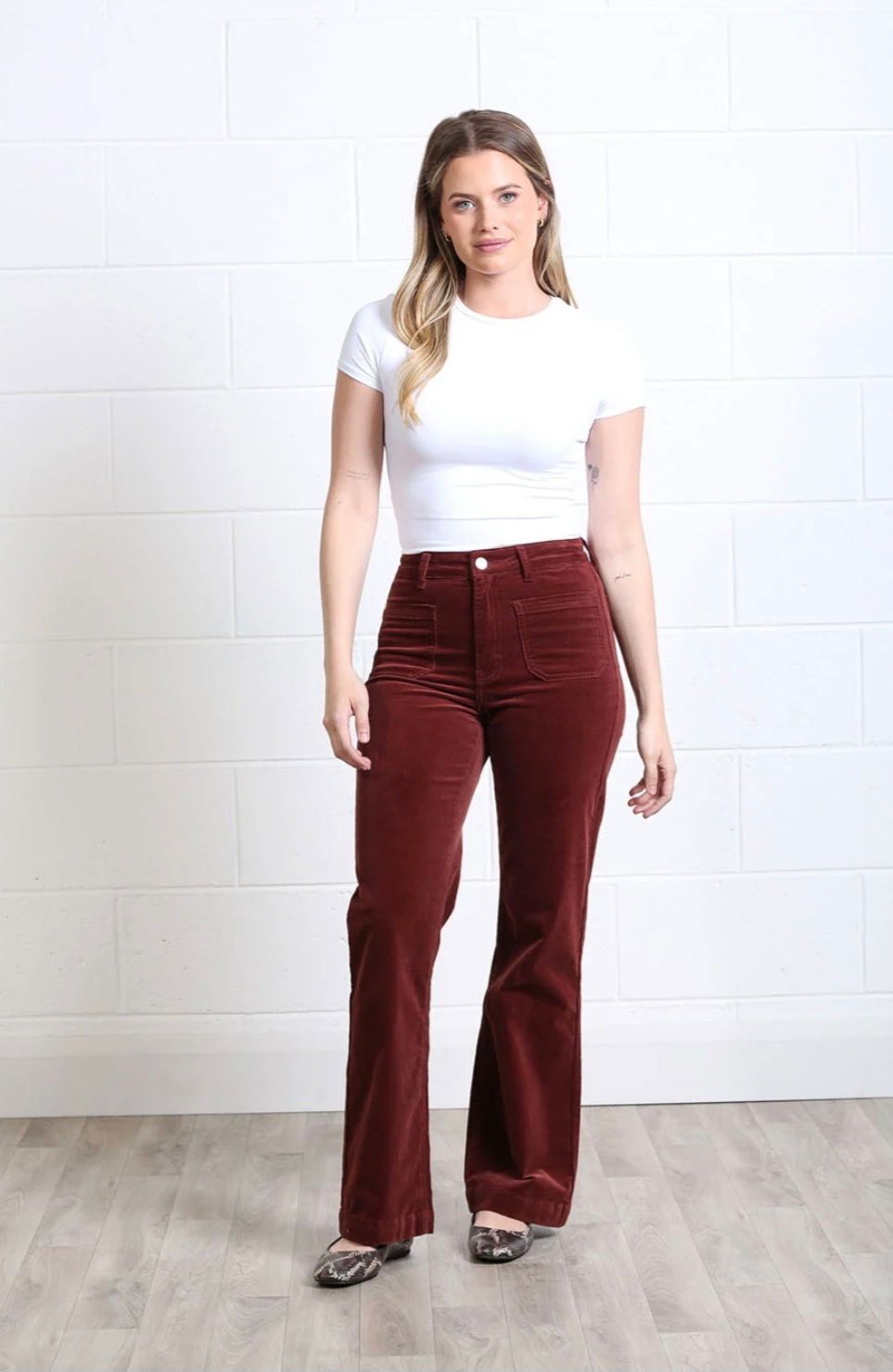 Rant &amp; Rave Bridget Wide leg Corduroy Trousers