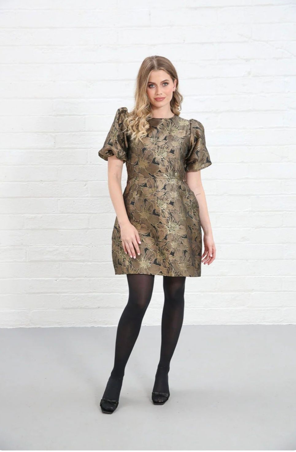 Rant &amp; Rave Evelyn Dress in Black &amp; Gold