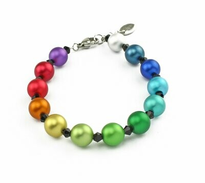 Rainbow Line Regenbogen Perlen Armband