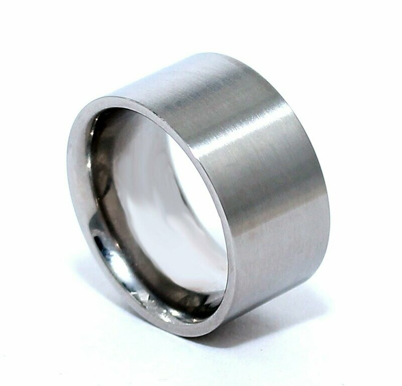 Edelstahlring XL Breite 12 mm