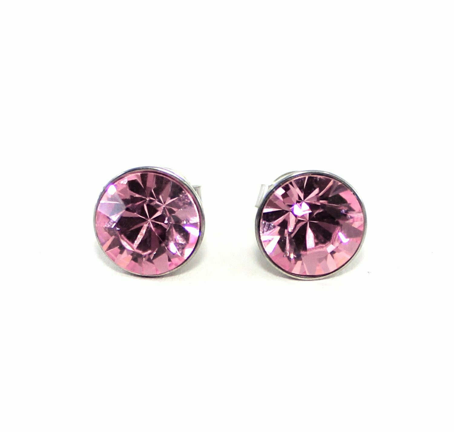 Swarovski Edelstahl Ohrstecker Rose