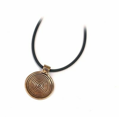 Infinity-Spirale aus edler Bronze Anhänger und Kette